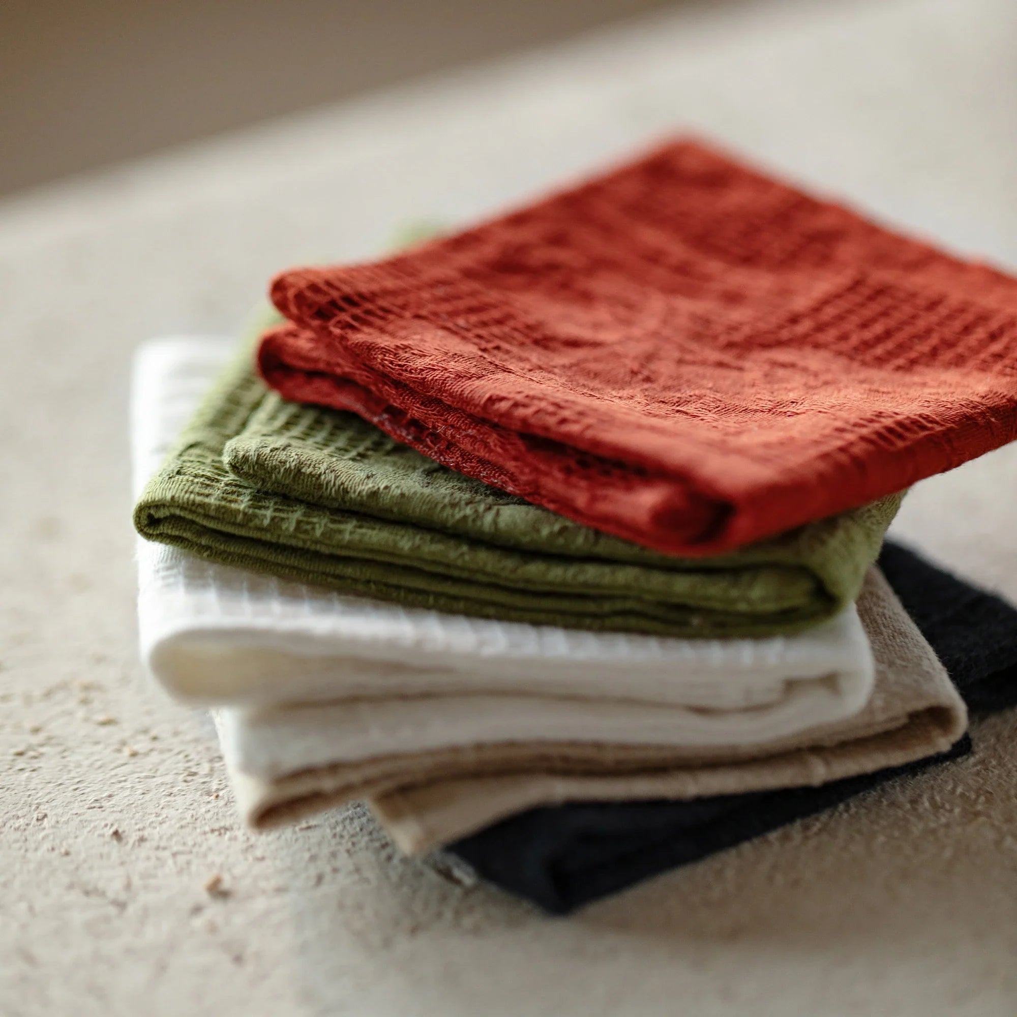 Thick Handmade Cotton Linen Tea Towel Double Sided Absorbent Tea Tablecloth Tea Set Zero Matching Tea Tray Cup Mat Pot Mat