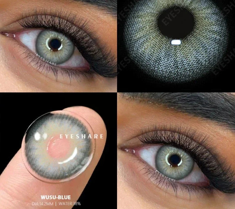 1pair New Colored Contact Lenses for Eyes Green Eye Lenses Blue Lenses Gray Pupis Lens Brown Contacts Yearly Eye Lens