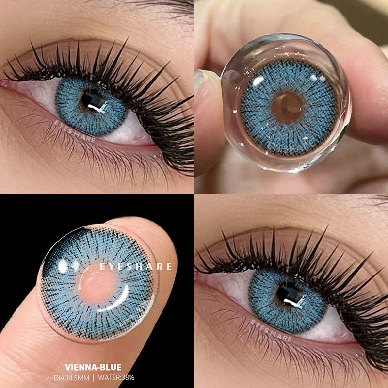 NEW Colored Contact Lenses for Eyes Natural Eye Lenses Green Contact Gray Lenses Blue Lenses Fashion Lenses 1 Pair