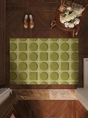 Geometric Wire Loop Doormat Non-Slip Heavy Duty Entrance Mat for Indoor & Outdoor Easy Clean Scraper Front Door Rug