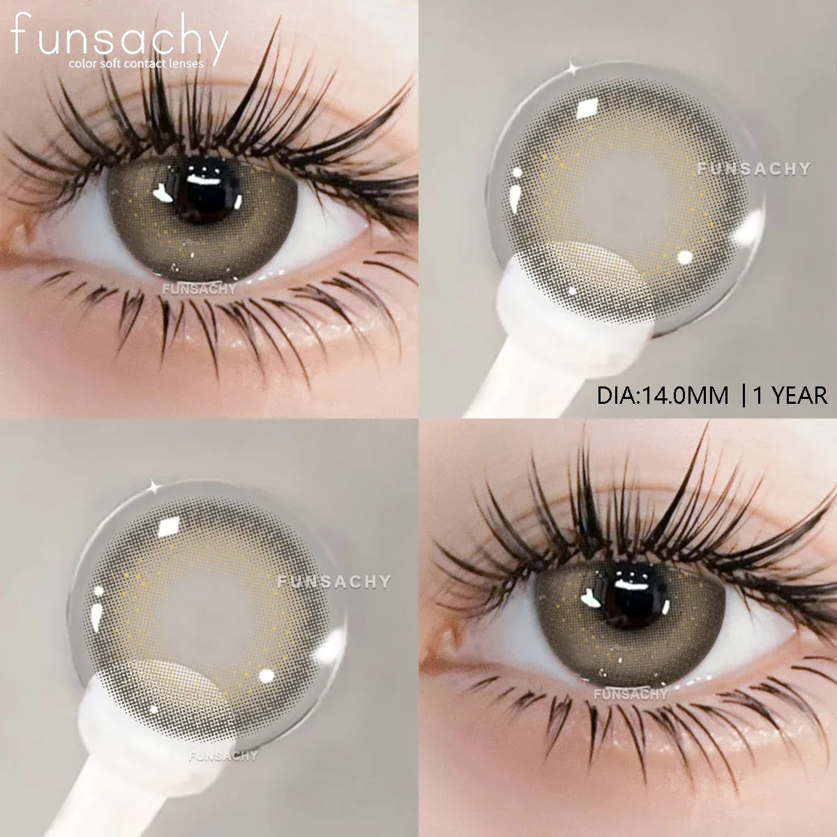 1 pair Colorcon Contact Lenses for Eyes Black Lenses Beautiful Cosmetic Pupil Blue Lenses Big Eyes Contacts Lens Yearly
