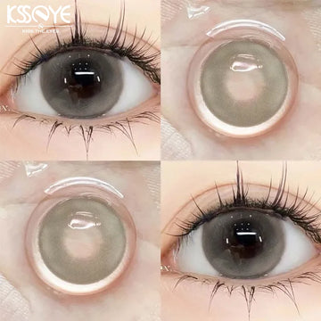 1Pair Grey Contact Lenses for Eyes Colored Lenses Beauty Pupils Soft Lens Make up Fashion Lenses Yearly Use Fast Shipping