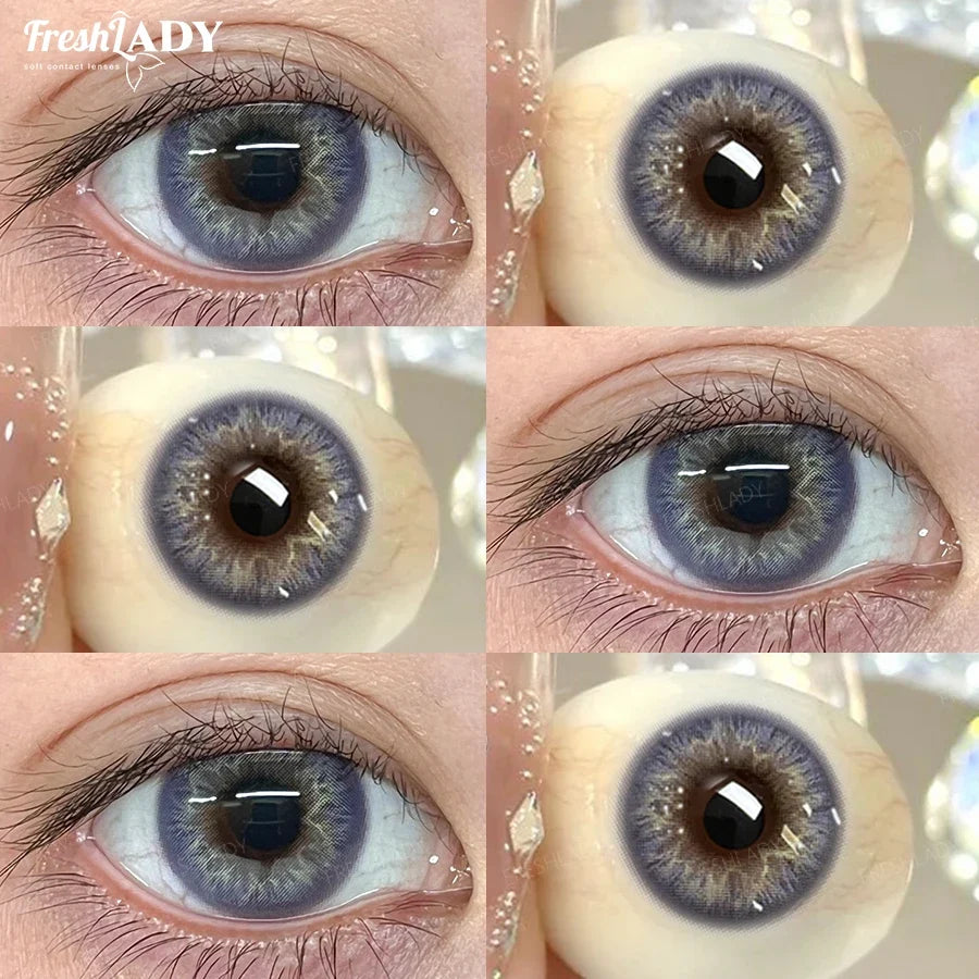 1 Pair Twilight Forest Series Colored Contact Lenses Natural Green Pupils Eyes Contact lenses Soft Contacts 14.50mm