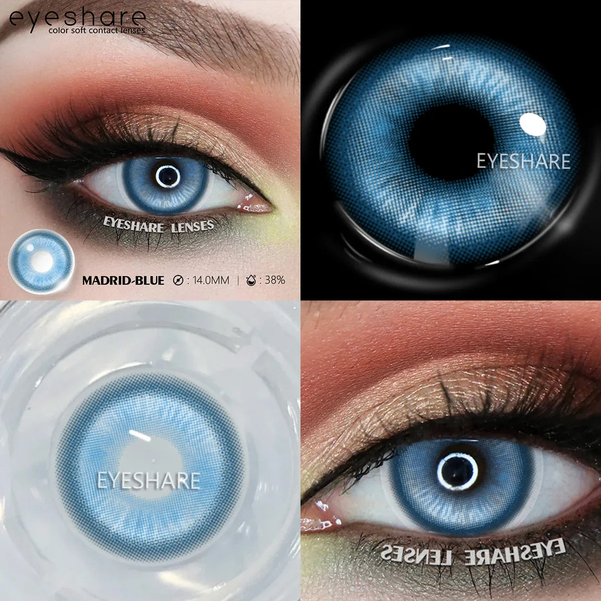 1Pair Halloween Cosplay Color Contact Lenses Eye Anime Lenses Color Contact Lenses Eye Color Lenses
