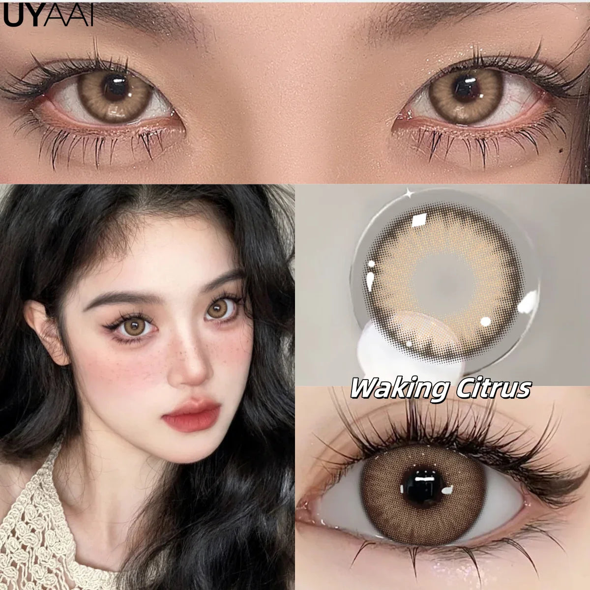 2pcs/pair Yearly Colored Contact Lenses Natural Green Lens Fashion Pupils Beauty gray Contact Lenses for Eyes
