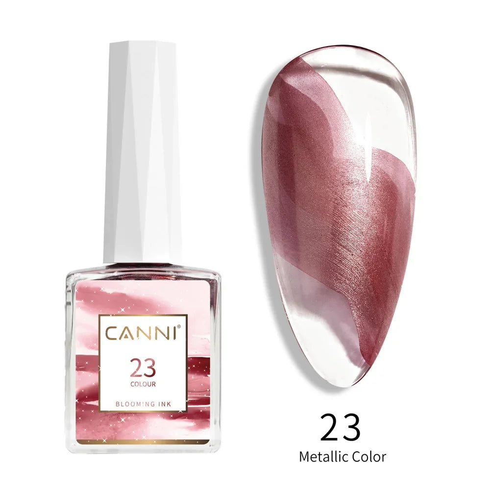 9ml Blooming Nail Polish Air Dry Watercolor Marble Gel Nail Liquid Venalisa Smoke Bubble Varnish Gradient Painting Ink