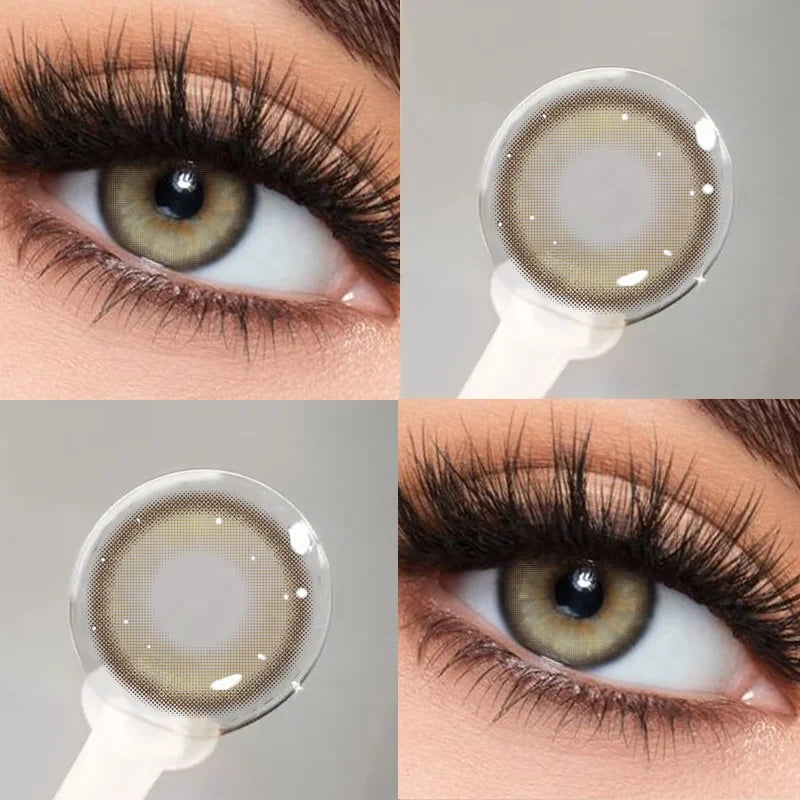 2PCS Brown Colorld Contact Lenses for Eyes Blue Myopia Lenses Beauty Pupils Korean Lenses Fashion Contacts Yearly Use