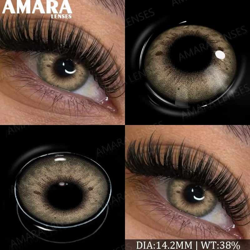 Fashion Colored Contact Lenses Natural Brown Eye Lens Gray Contact Eye Lenses Blue Lenses Contacts for Dark Eyes