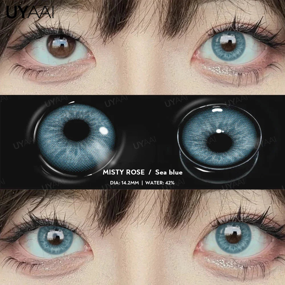 1 Pair Anime Colored Lenses for Eyes Cosplay Purple Lenses Colorful Pupils 2yk Korean Style Eye Lenses Blue Eye Colorcon