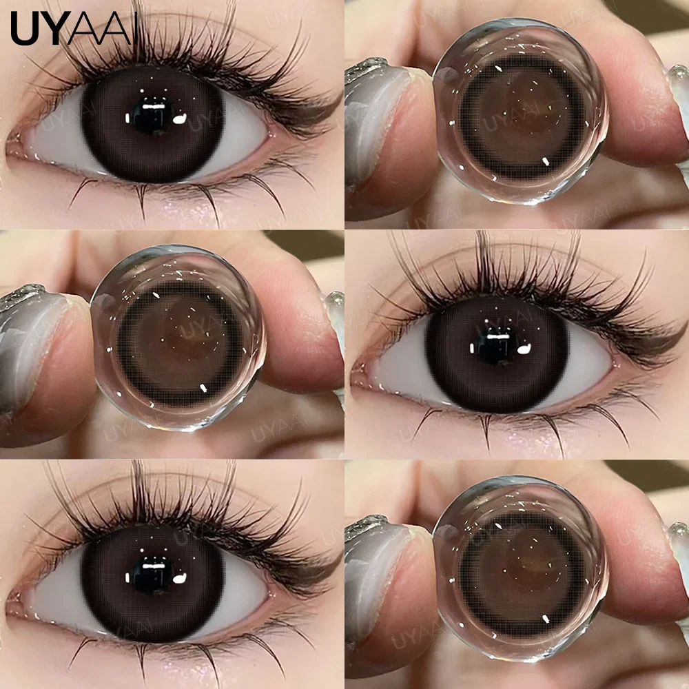 Color Contact Lenses Beauty Blue Lens Makeup Big Eyes Black Gray Contacts Lenses Green Pupils Natual Brown Pupils Cosmetic