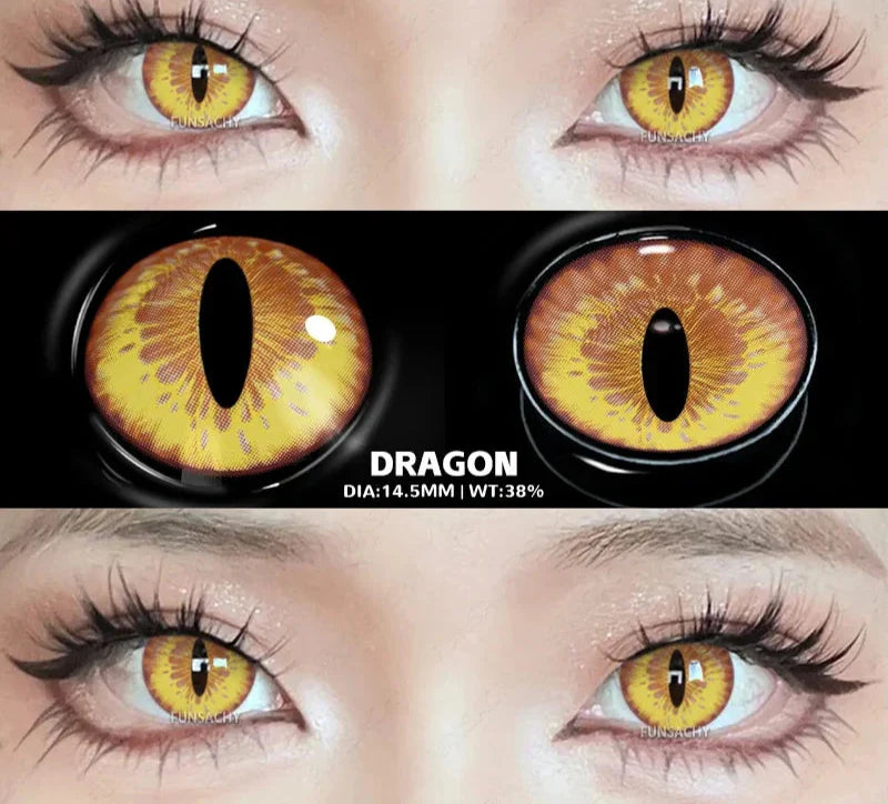 1Pair Halloween Colorful Contact Lenses Anime Cosplay Eye Lenses Multicolored Lens Black Red Mesh White Yearly Contacts