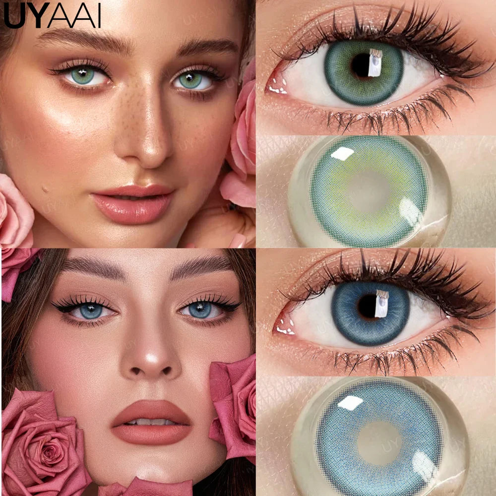 NEW Colored Contact Lenses Natual Pupils Gray Contacts Lenses Green Pupils Women Makeup Blue Pupils Cosmetic Black Lenses