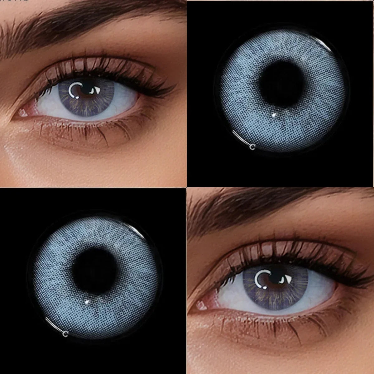14.2mm Half Yearly Small Pupil Natural Tone Soft Colored Contact Lenses All Day Hydrating Cosmetic Lens For Daily Wear