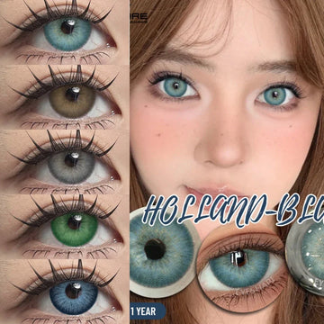 Blue Colored Contact Lenses Cute Eyes Contacts Beauty pupils Korean lenses Eye Enlarge Coloured Contact Lens softlenses