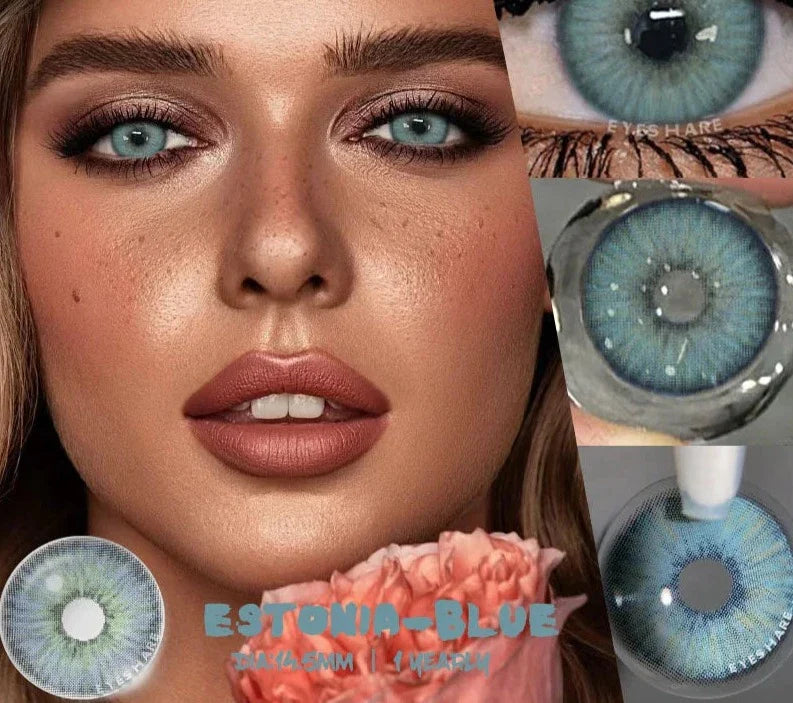 1pair Colored Contact Lenses for Eyes Natural Look Gray Eye Lenses Brown Contact Blue Lenses Fast Delivery Green Lenses