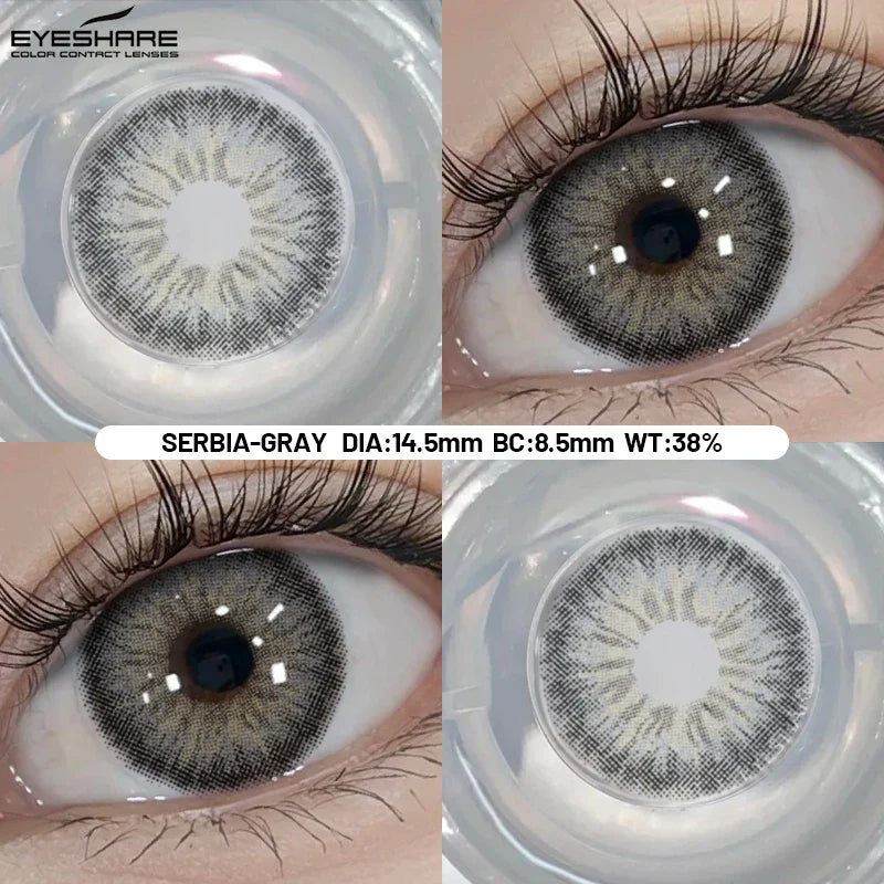 Big Eyes Color Contact Lenses Fashion Blue Colored Contact Lense Brown Softlenses Green Beauty Pupils Yearly Use