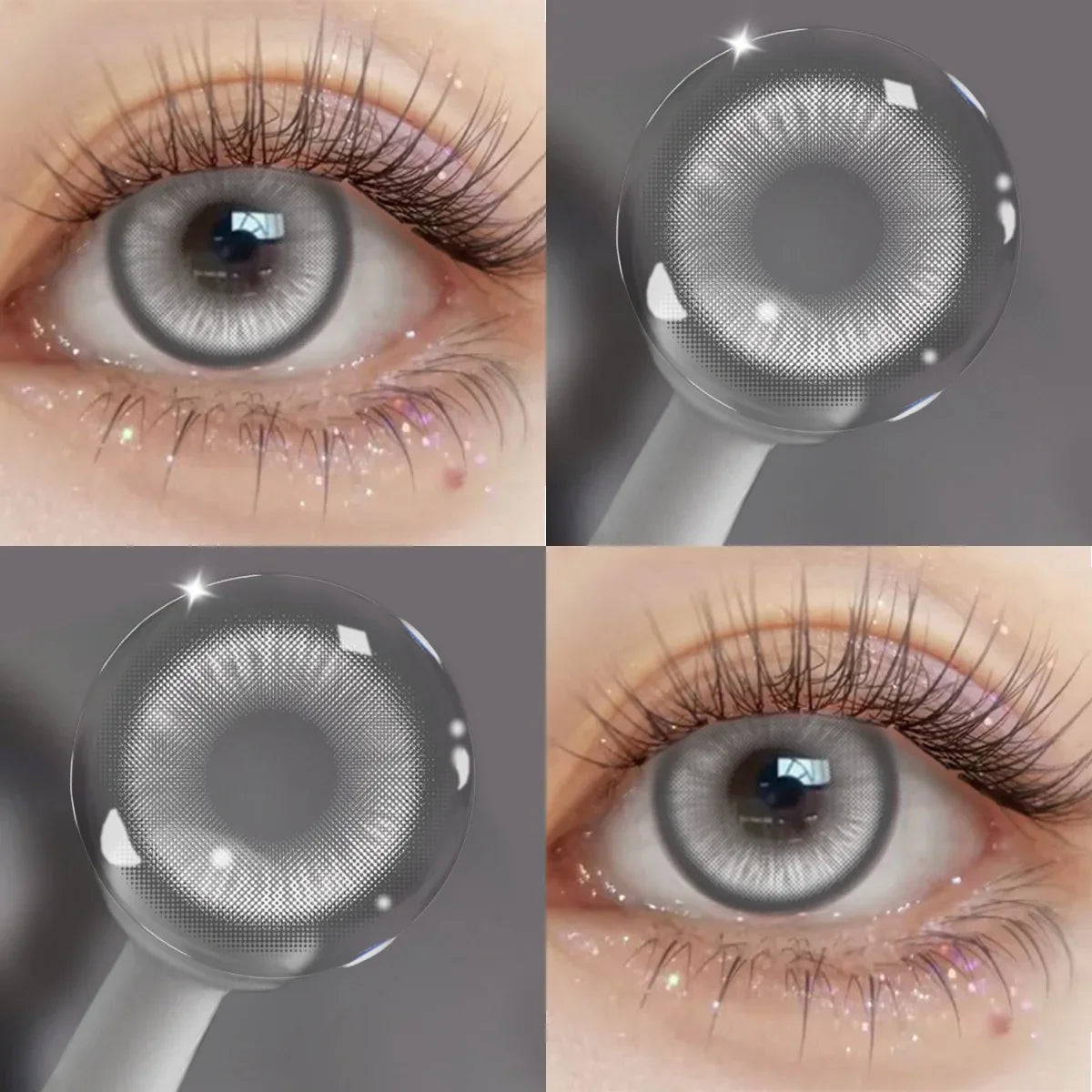 Anime Cosplay Colored Contact Lenses, Yearly Disposable Soft Lens, Fashion Beauty Cosmetic Lenses for Students & Daily