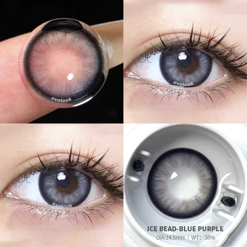 1 Pair Beauty 10 Colors Contact Lenses for Eyes Natural Pupil Color Lens Eyes for Myopia Free Shipping Half A Year Use