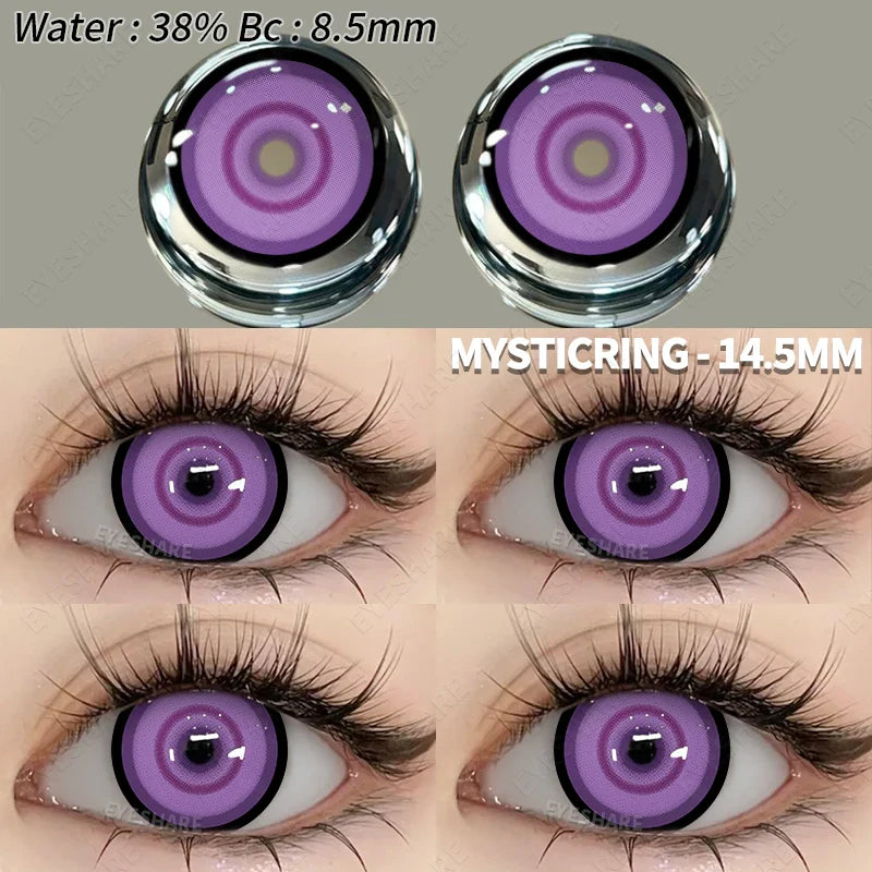 Colored Contact Lenses for Eyes Cosplay Contact Lenses Crazy Lenses Halloween Eyes Lens 1Pair White Lenses Black Lenses