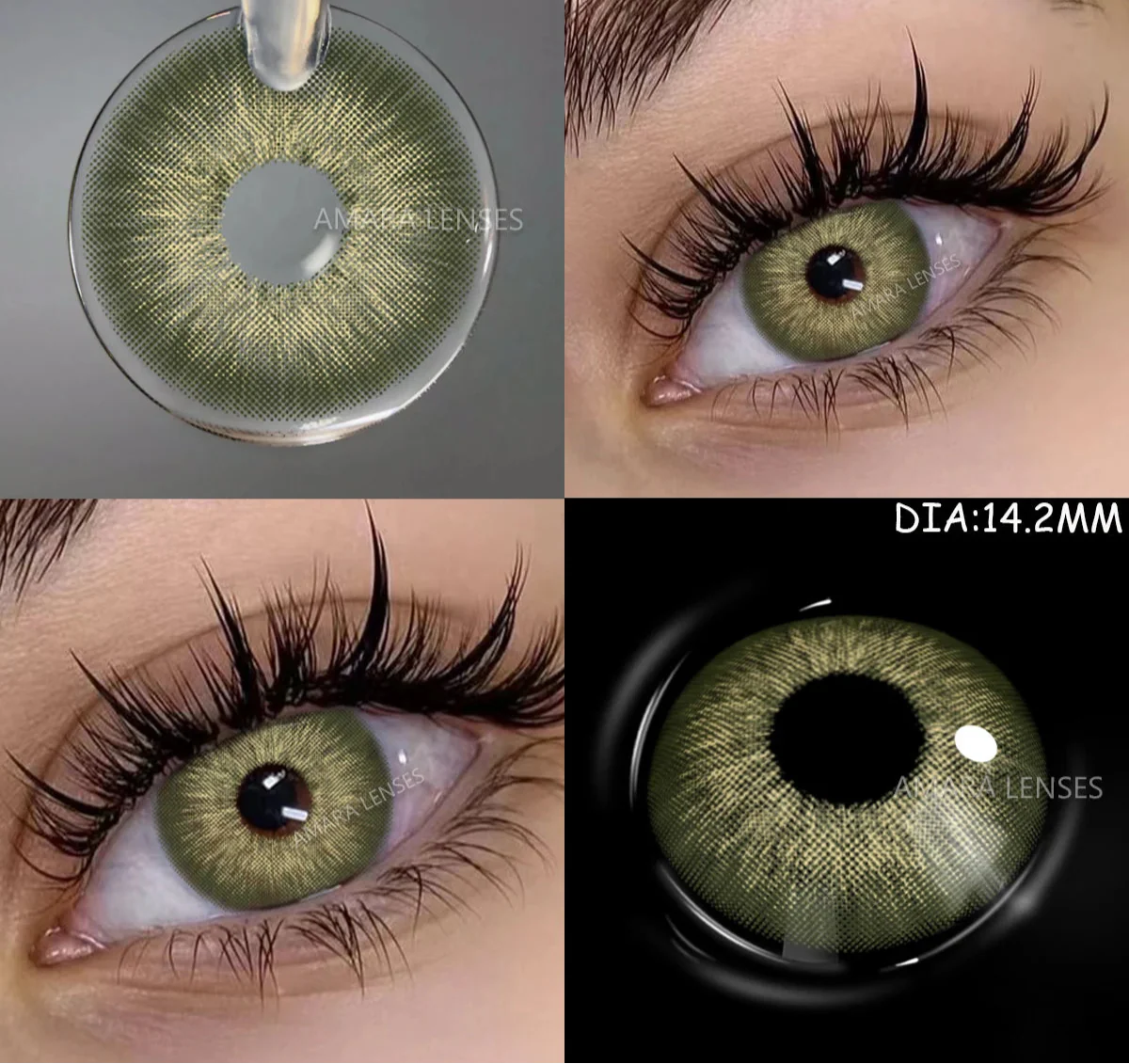 Color Contact Lenses For Eyes 1pair Yearly Natural Eye Color Lens Cosmetic Soft Eye Lenses Beauty Pupils with Lens Case