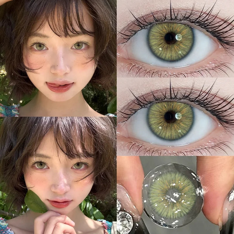 2pcs Avatar Series Myopia Color Contact Lenses for Eyes Makeup Blue Pupils Korean Lenses 14.2mm Yearly Fast Shipping