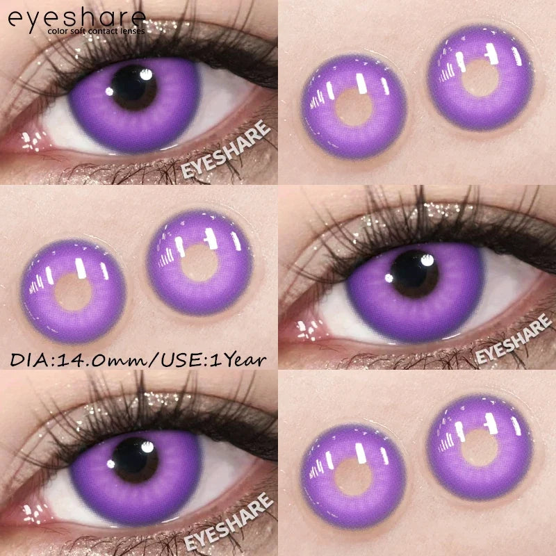 Halloween Color Contact Lenses Cosplay Red Eye Makeup Lenses Blue Pink Anime Eyes Contacts for Party Green Beauty Lens