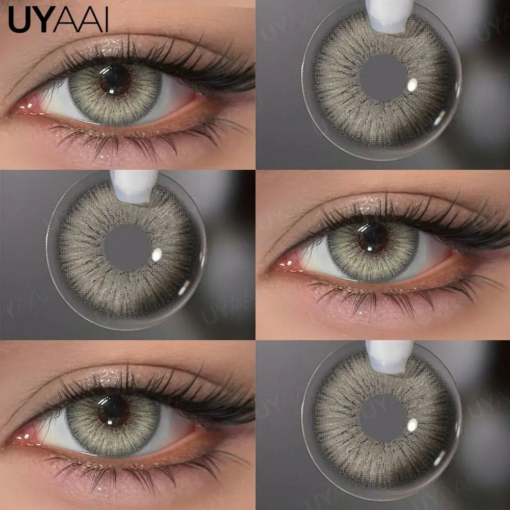 Color Contact Lenses Beauty Blue Lens Makeup Big Eyes Black Gray Contacts Lenses Green Pupils Natual Brown Pupils Cosmetic