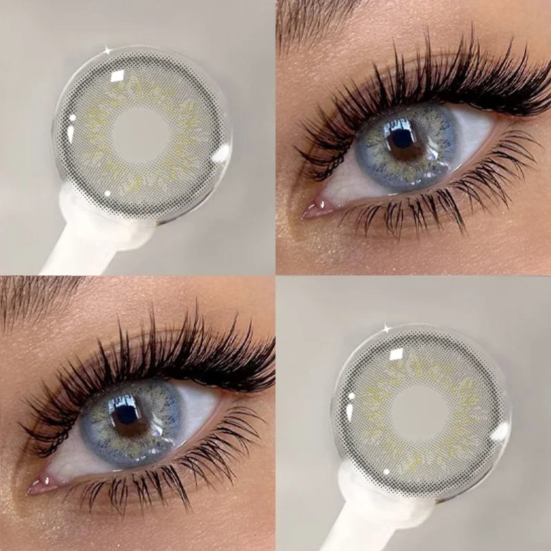 2pcs Natural Colored Contact Lenses for Eye Blue Pupils Colorcon Yearly Cosmetics Beauty Brown Contacts Fast Shipping