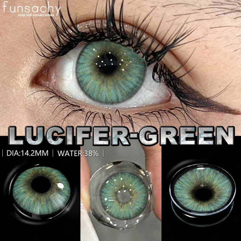 Cosmetics Color Contact Lenses 1pair Brown Color Lens Fashion Lenses Korean Lenses Grow Eye Big Eye Lens Gray Contacts