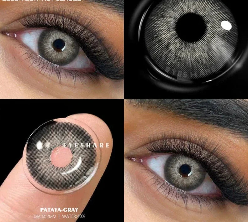 1pair New Colored Contact Lenses for Eyes Green Eye Lenses Blue Lenses Gray Pupis Lens Brown Contacts Yearly Eye Lens