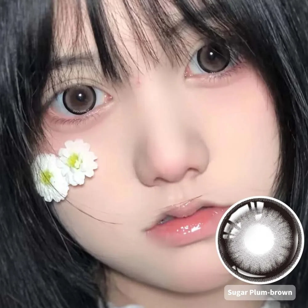 1 Pair Beauty 10 Colors Contact Lenses for Eyes Natural Pupil Color Lens Eyes for Myopia Free Shipping Half A Year Use