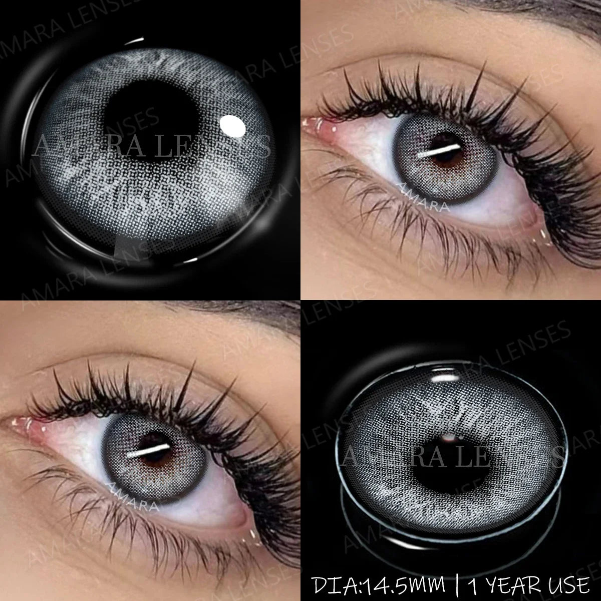 1 Pair NEW Colored Pupils Makeup Green Contact Lenses Beauty Women Colored Pupils Cosmetic Brown Natural Pupils