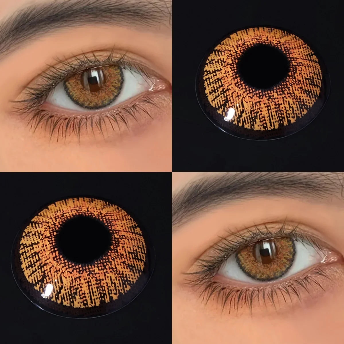 14.2mm Half Yearly Small Pupil Natural Tone Soft Colored Contact Lenses All Day Hydrating Cosmetic Lens For Daily Wear