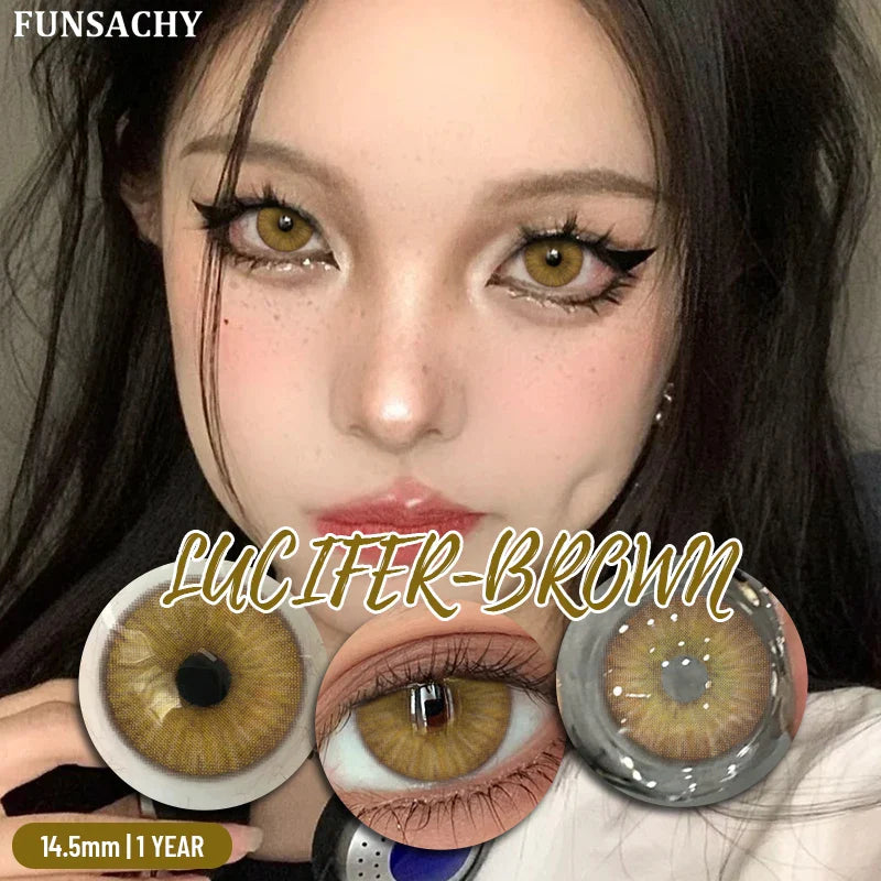 1 Pair Colorful Contact Lenses Natural Eye Makeup Contacts Lens for Eyes Korean Soft Lens Cosmetic Pupils Color Eye Len
