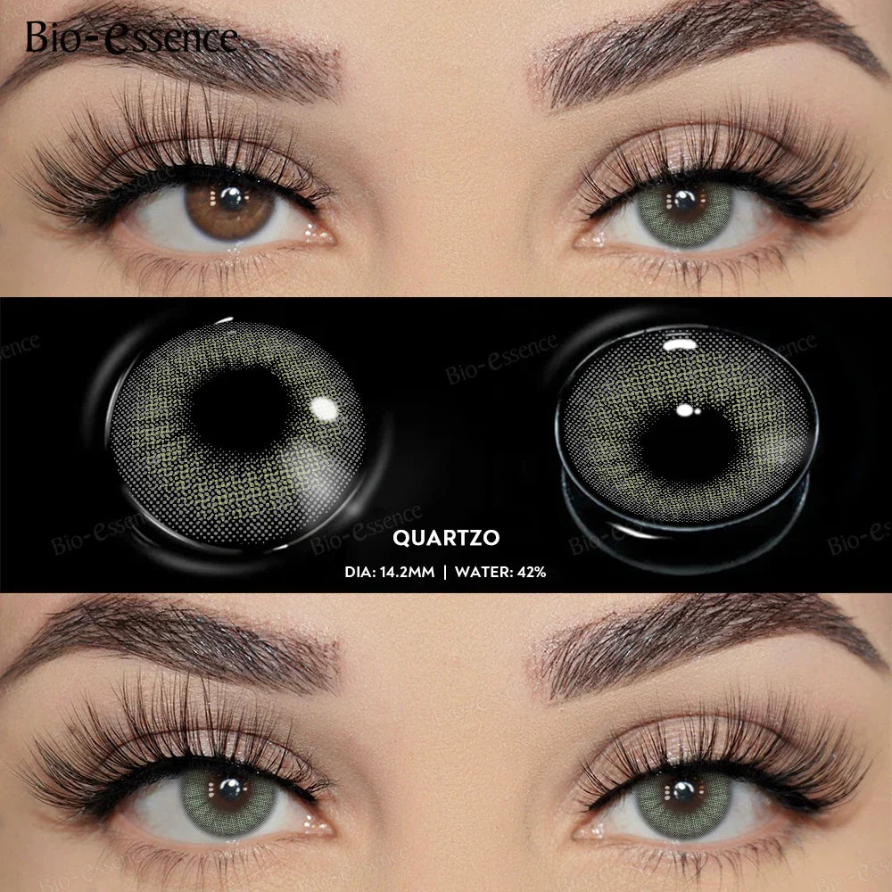 1 Pair Colored Contact Lenses for Eyes Natural Look Brown Eye Lenses Gray Contact Blue Lenses