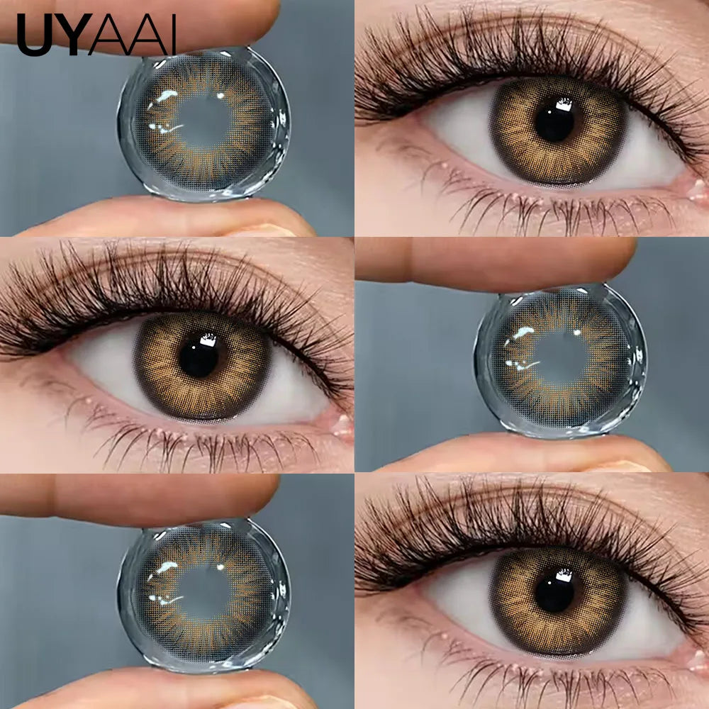 Color Contact Lenses Lenses Brown Pupils Color Contact Lenses for Eyes Green Lens 1 Pair/2pcs Pupils Cosmetic Lens