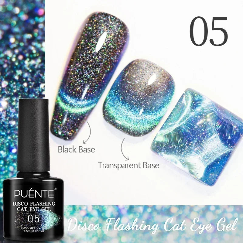 7.5ML Amber Moonlight Cat Magnetic Gel Nail Polish WaterLight Cat Eye Gel Soak Off Semi-Permanent Nail Art Varnish For Manicure