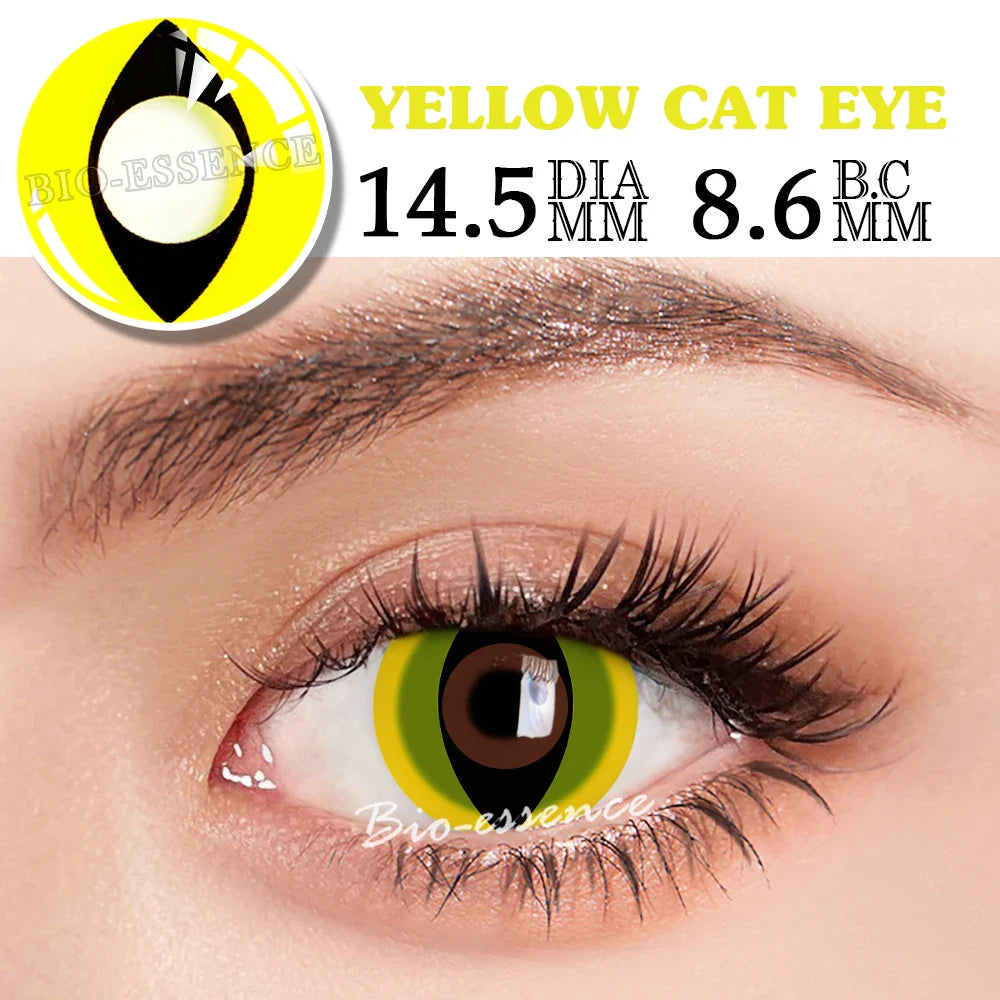 1 Pair Cosplay Contact Lenses for Eyes Halloween Cat Eye Contacts Anime Accessories Snake Eye Lenses Lizard Lenses