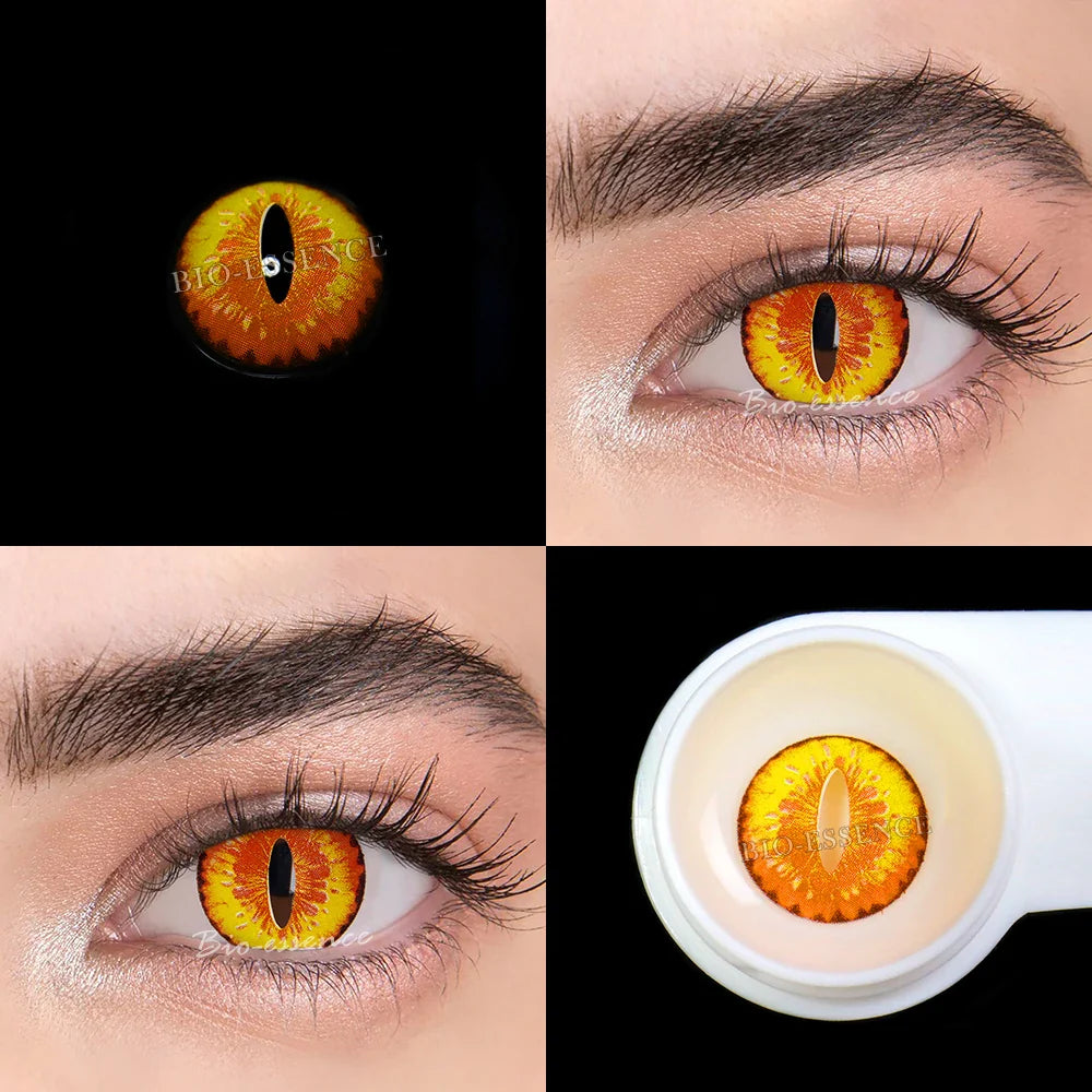 1 Pair Cosplay Contact Lenses for Eyes Halloween Cat Eye Contacts Anime Accessories Snake Eye Lenses Lizard Lenses