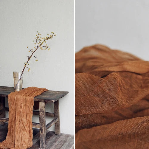 Cloth Table Runner Rustic Wedding Centerpiece Wedding Arch Rustic Decor Farm Table Cloth Bridal 1.2mx3m