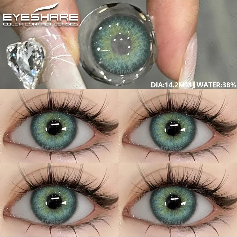 Colored Pupils for Eyes Gray Natural Look Eye Contacts 1Pair Brown Fashion Lenses Beauty Green Lens Blue Eye Contacts