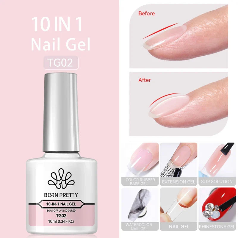 BORN PRETTY 10ml Black Glass Cat Magnetic Gel Nail Polish Ultra Shine Gold Silver Glitter Soak Off UV LED Gel Nail Art Varnish