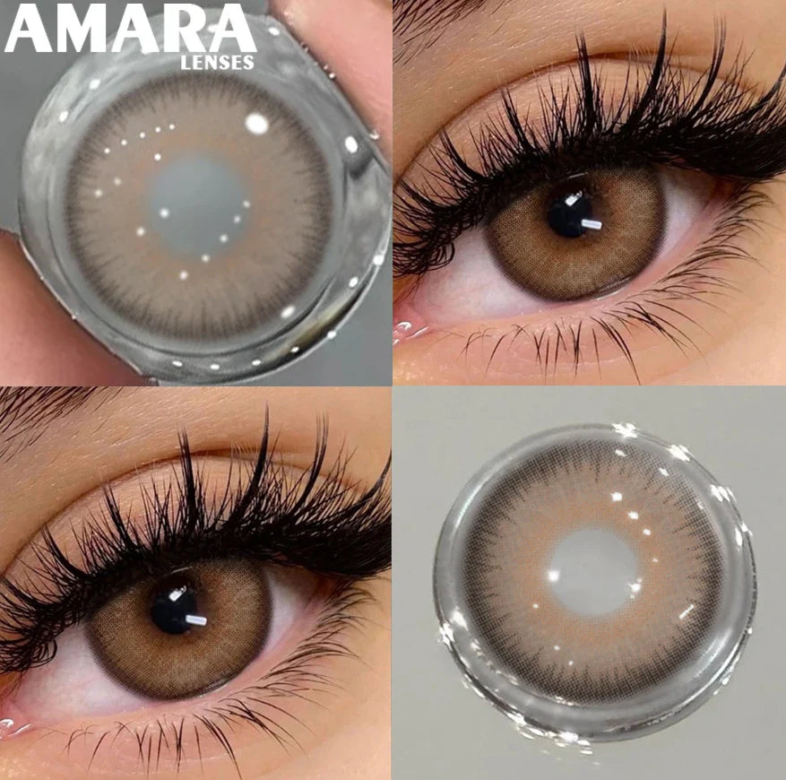 1 Pair Black Color Contact Lenses for Eyes 14.5mm Fashion Contact Lenses Brown Natural Contact Lenses Gray Soft Lens