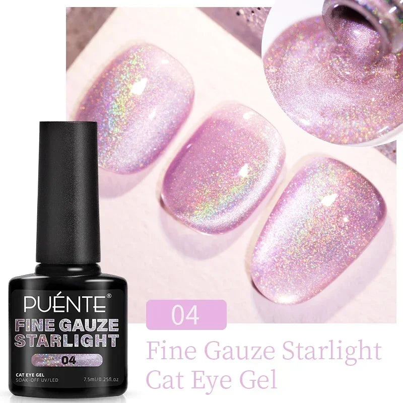 7.5ML Amber Moonlight Cat Magnetic Gel Nail Polish WaterLight Cat Eye Gel Soak Off Semi-Permanent Nail Art Varnish For Manicure