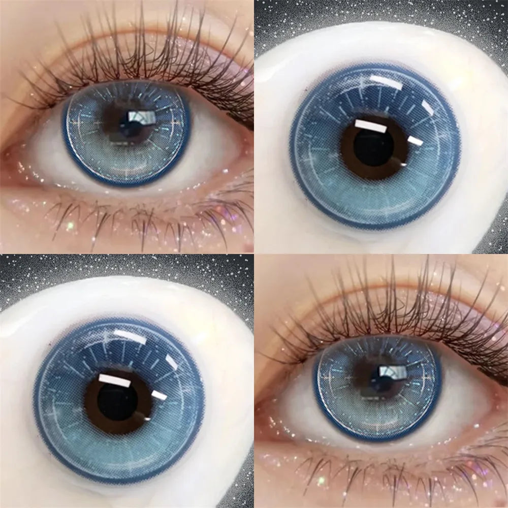 Eyes Color Contacts Colored Contact Lenses Lens Pupils Degree Prescription Beauty Green 2Pcs 6 Months Half Year
