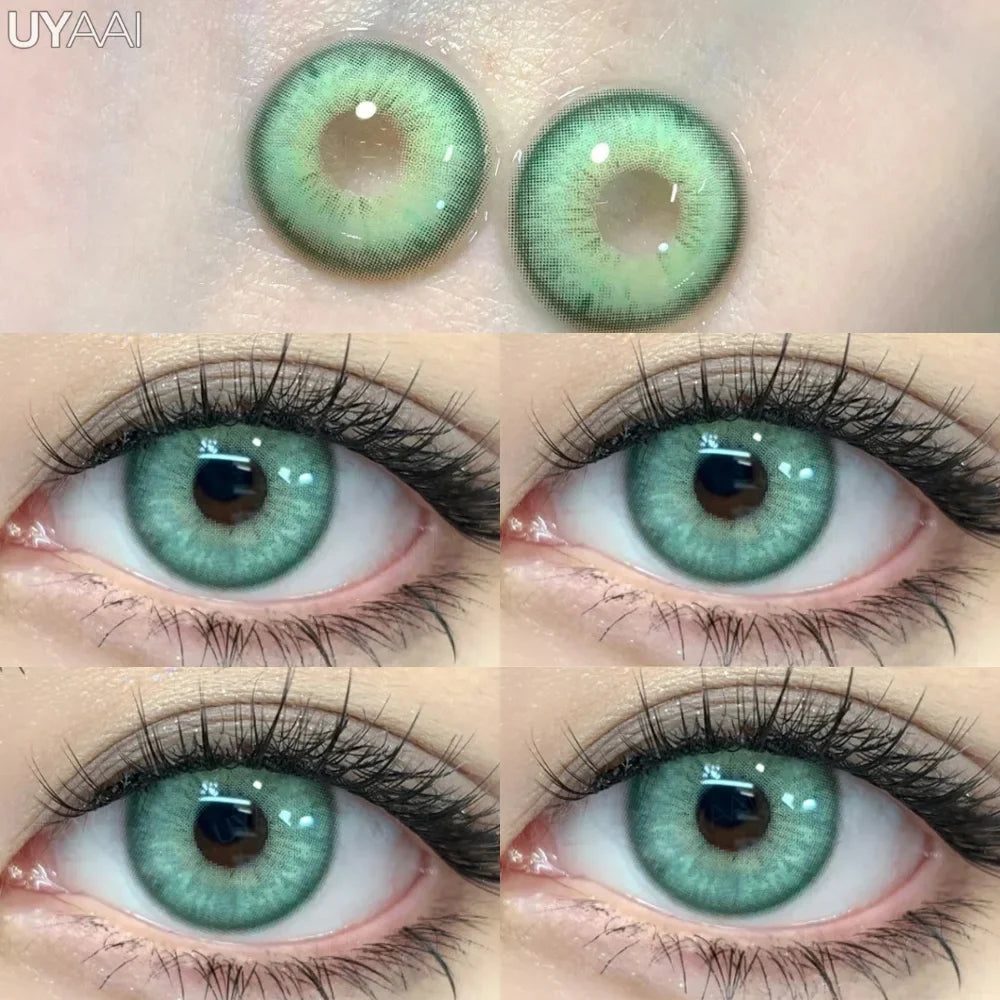 NEW Korean Style Colored Eye Contacts Green y2k Color Lenses Cosmetics Blue Big Eyes Lens Brown Pupils