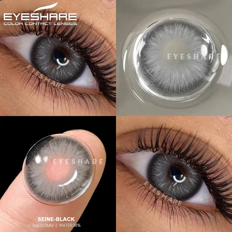 2pcs Natural Color Contact Lenses for Eyes Blue Eye Lenses Gray Pupils Lens Brown Lenses Yearly Cosmetic Green Contacts