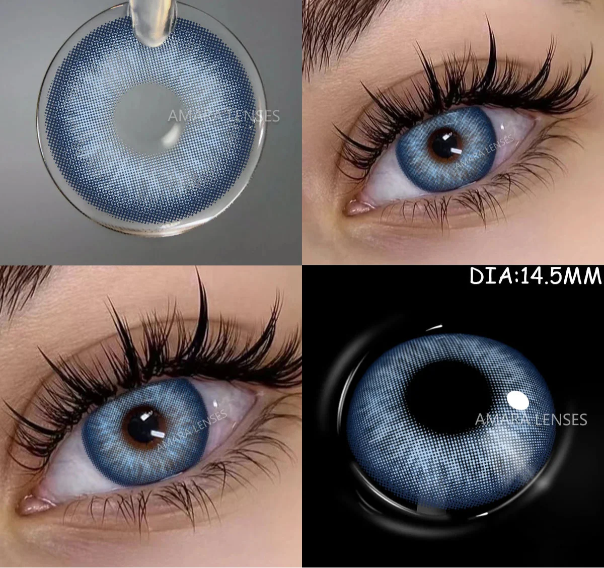 Color Contact Lenses For Eyes 1pair Yearly Natural Eye Color Lens Cosmetic Soft Eye Lenses Beauty Pupils with Lens Case
