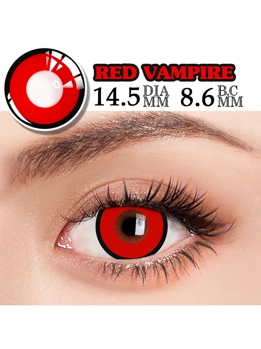 1 Pair Sharingan Contact Lenses for Eyes Cosplay Lenses Anime Lense Uchiha Sasuke Kakashi Lenses Anime Accessories