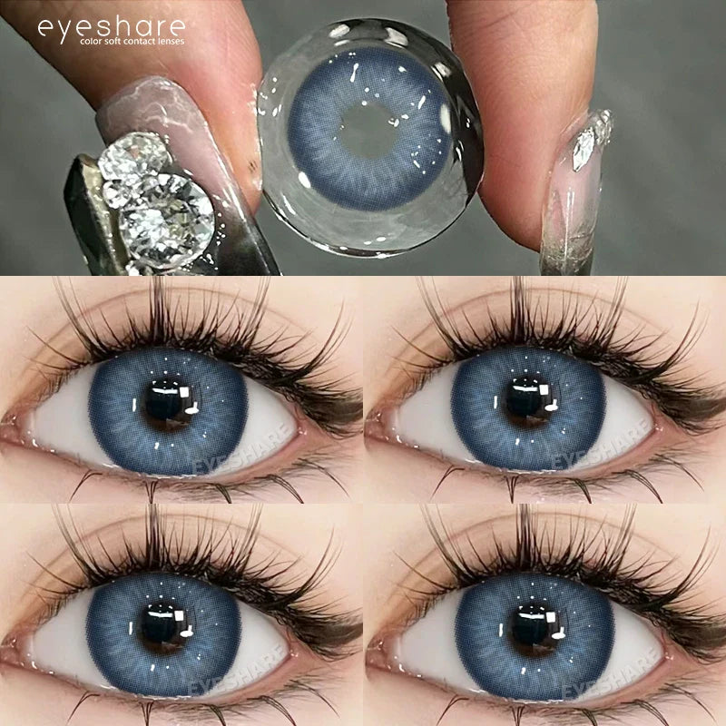 1Pair New Color Contact Lenses for Eyes Blue Contact Lenses Yearly Beautiful Pupils Gray Contact Lenses Green Contacts